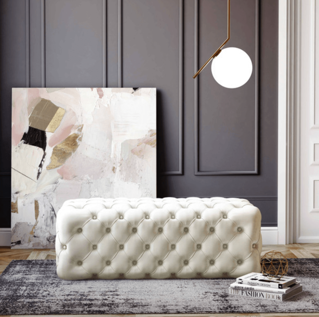 Kayla Ottoman - Euro Living Furniture