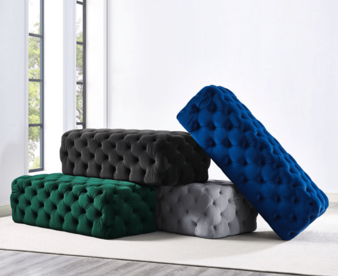 Kayla Ottoman - Euro Living Furniture