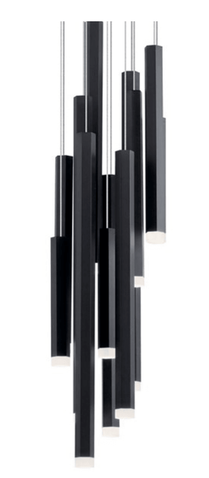 Soho 12 Light Black Chandelier (Discontinued) - Euro Living Furniture