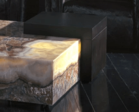 Wood Part in Wenge Matt for Square Cocktail Table - Euro Living Furniture