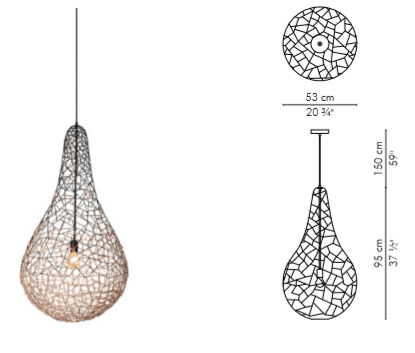 KRIS KROS HANGING LAMP - Euro Living Furniture