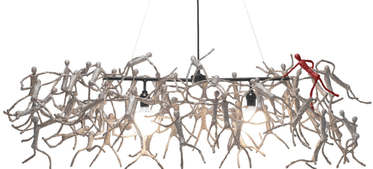 LITTLE PEOPLE HANGING LAMP RECTANGULAR - Euro Living Furniture