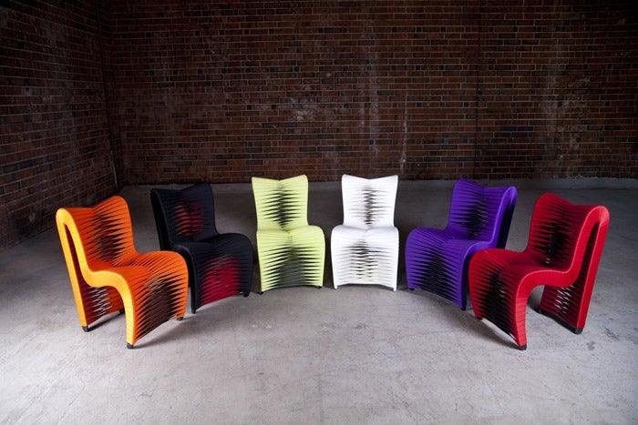 Seat Belt Dining Chair High Back - Euro Living Furniture