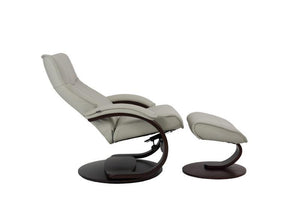 Senator C Leather Reclining Chair in Grey - Euro Living Furniture