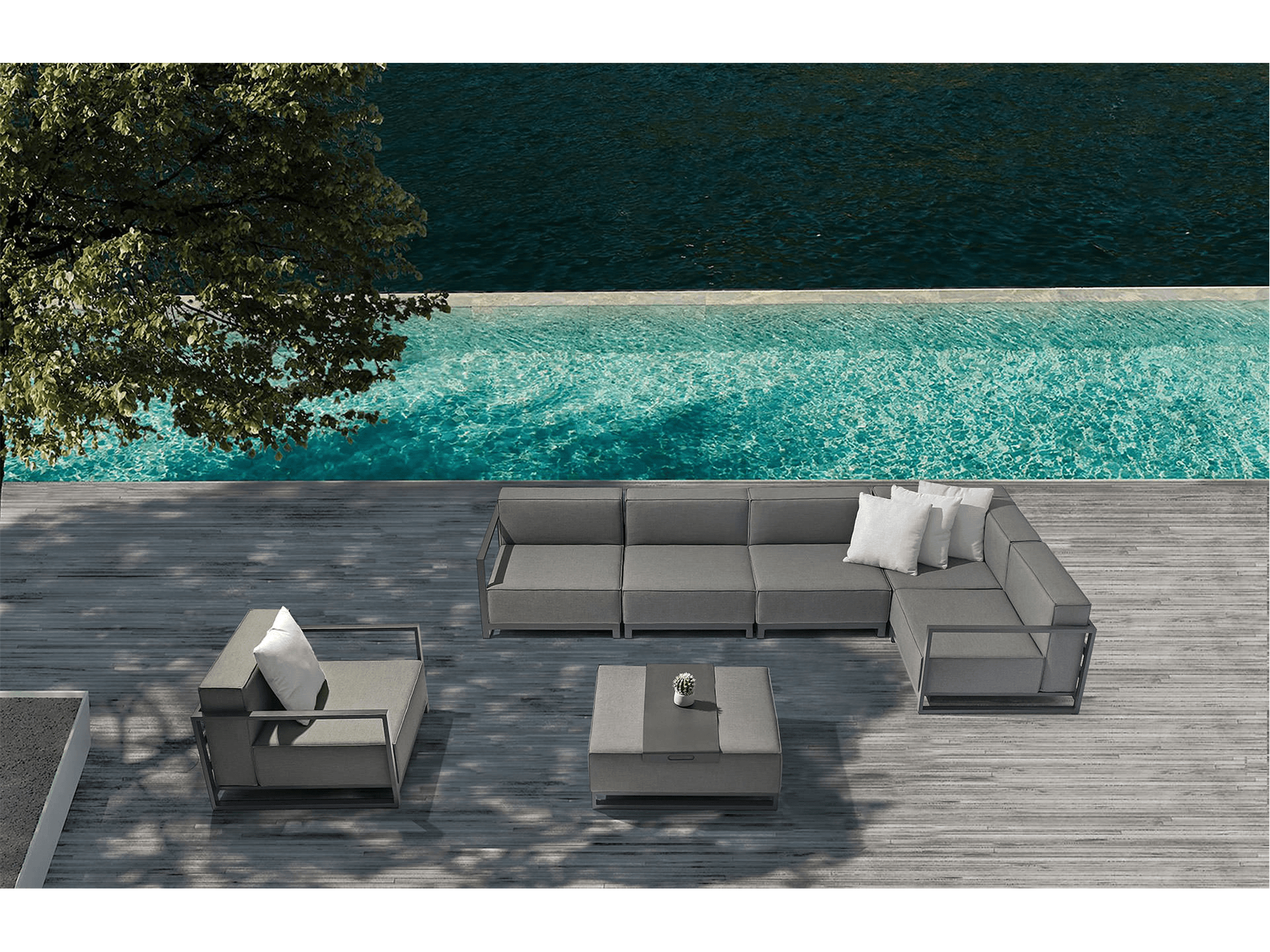 Lizbeth Indoor/Outdoor Modular Sofa - Euro Living Furniture
