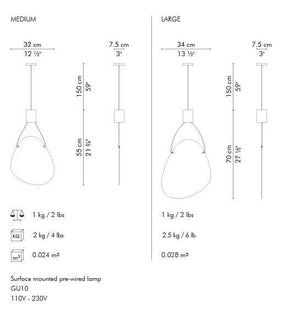 SHIREEN HANGING LAMP - Euro Living Furniture