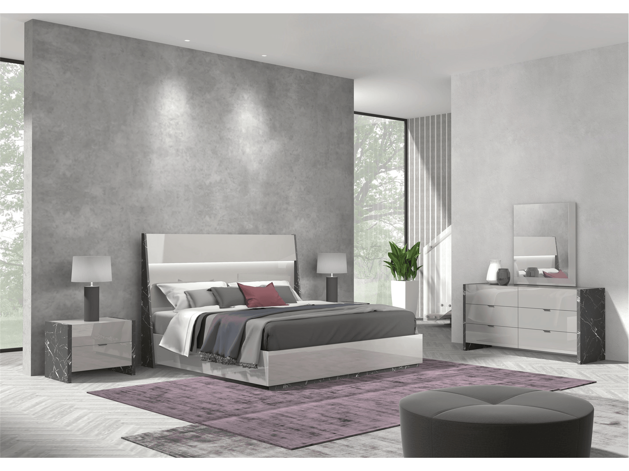 Stone Bedroom Collection - Euro Living Furniture