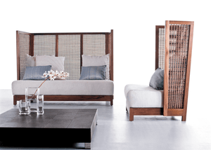 SUZY WONG LOVESEAT HIGH BACK - Euro Living Furniture