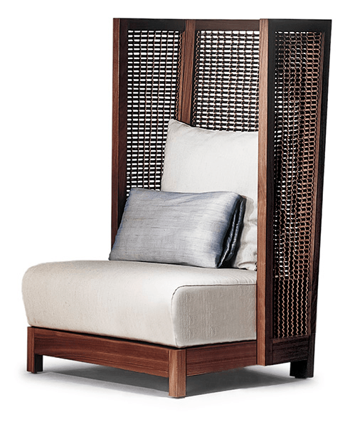 SUZY WONG EASY ARMCHAIR HIGH BACK - Euro Living Furniture