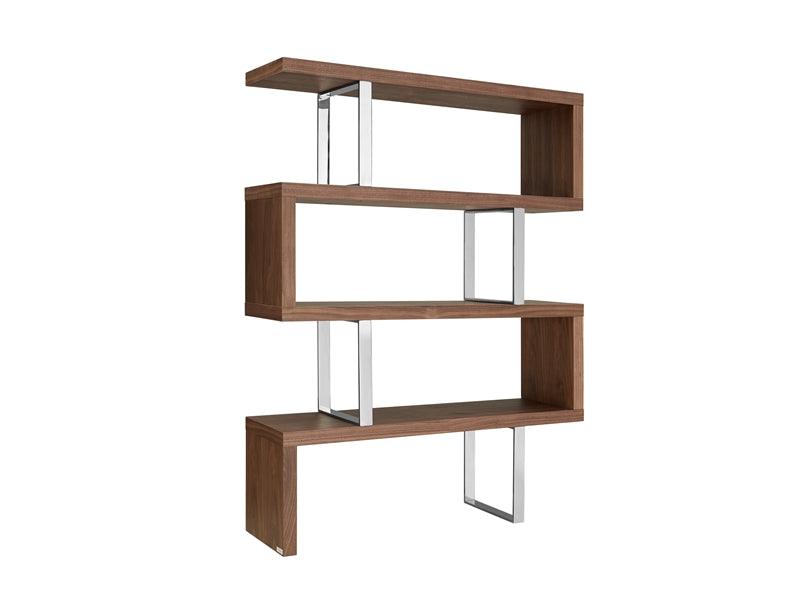 Rebeca Walnut Veneer Bookcases - Euro Living Furniture