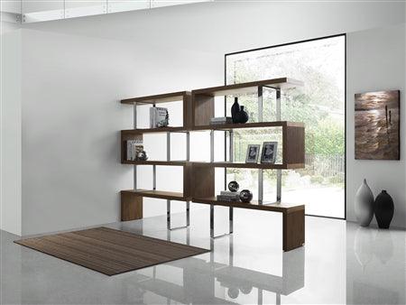 Rebeca Walnut Veneer Bookcases - Euro Living Furniture