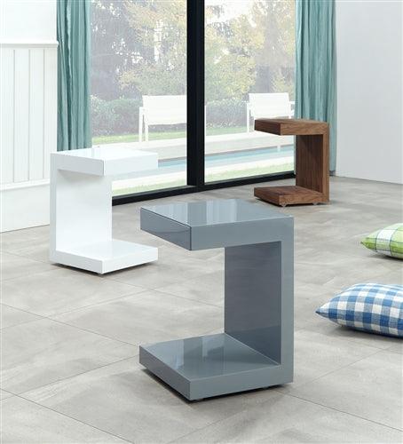 Linda Grey Nightstand - Euro Living Furniture