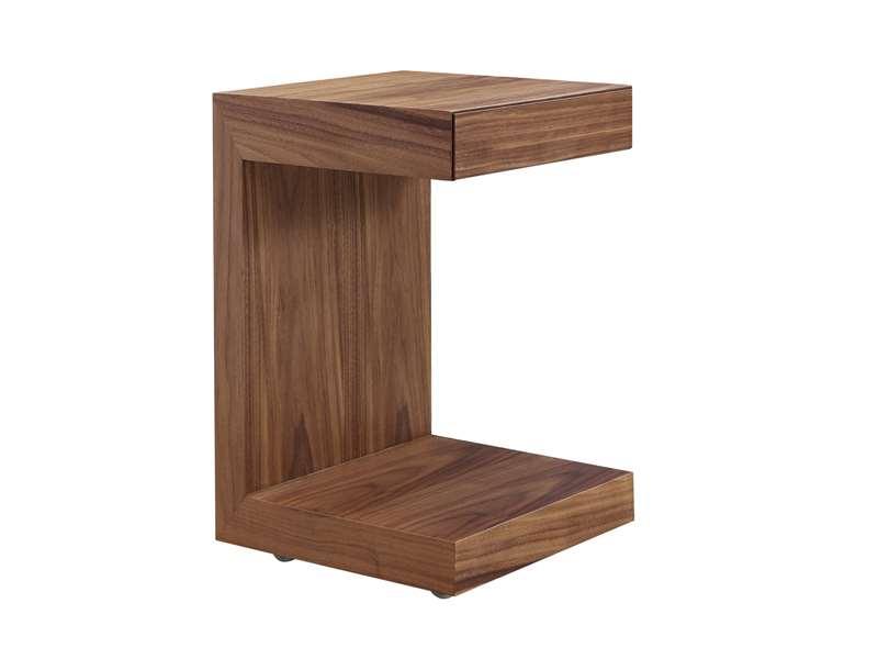Linda Walnut Nightstand - Euro Living Furniture