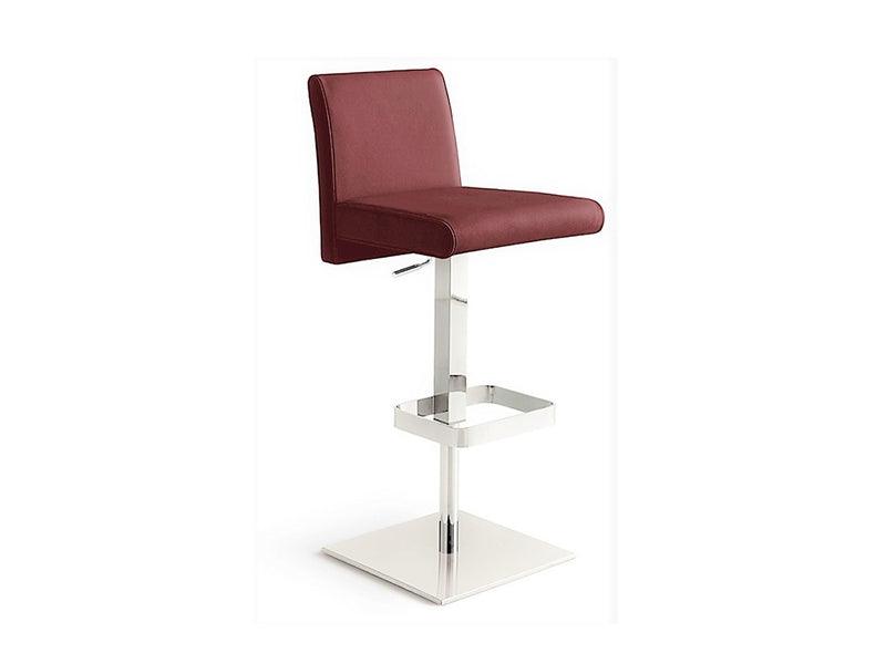 VICTORIA Bar Stool in Italian Leather - Euro Living Furniture