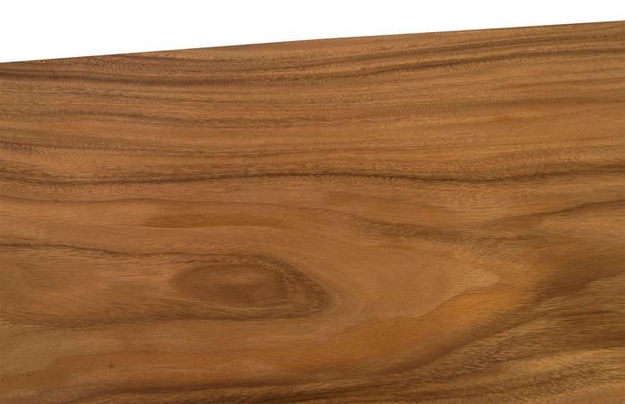 Chamcha Wood Standing Desk, Iron Frame with Drawers, Bar Height - Euro Living Furniture