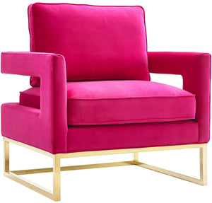 Annabelle Pink Velvet Chair - Euro Living Furniture