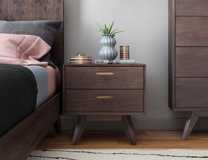 Town Wooden Nightstand - Euro Living Furniture