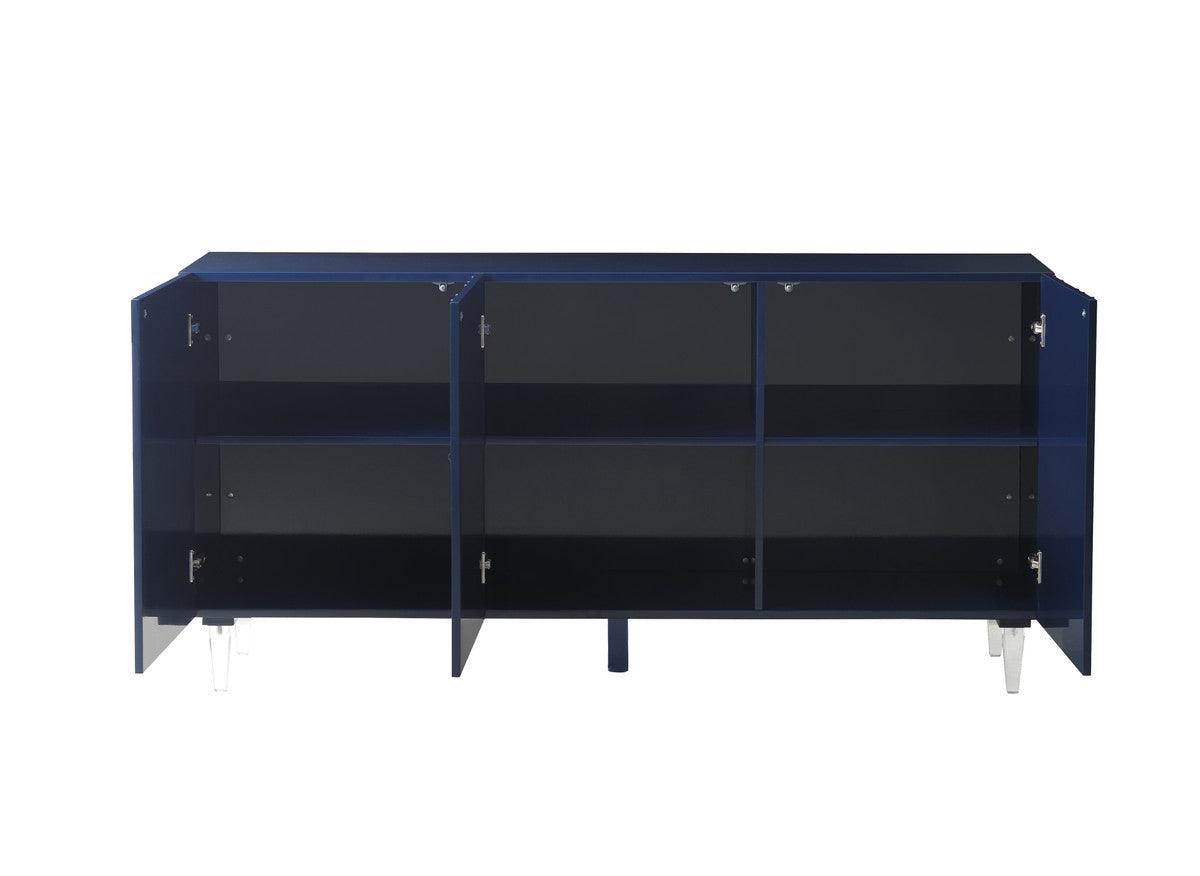 Demi Blue Lacquer Buffet - Euro Living Furniture