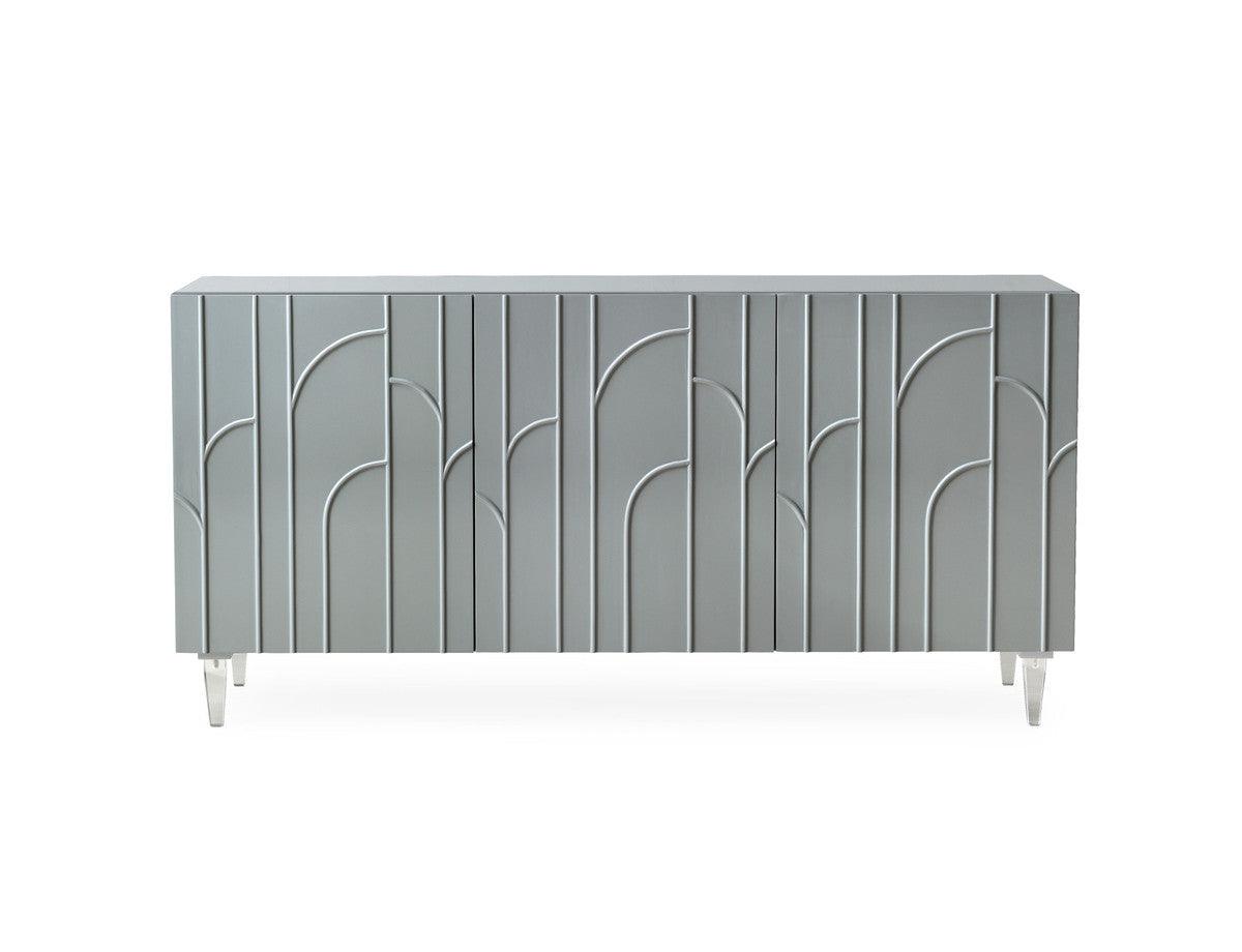 Demi Grey Lacquer Buffet - Euro Living Furniture
