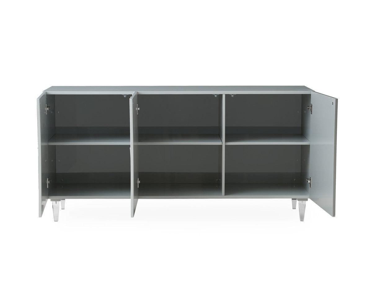 Demi Grey Lacquer Buffet - Euro Living Furniture