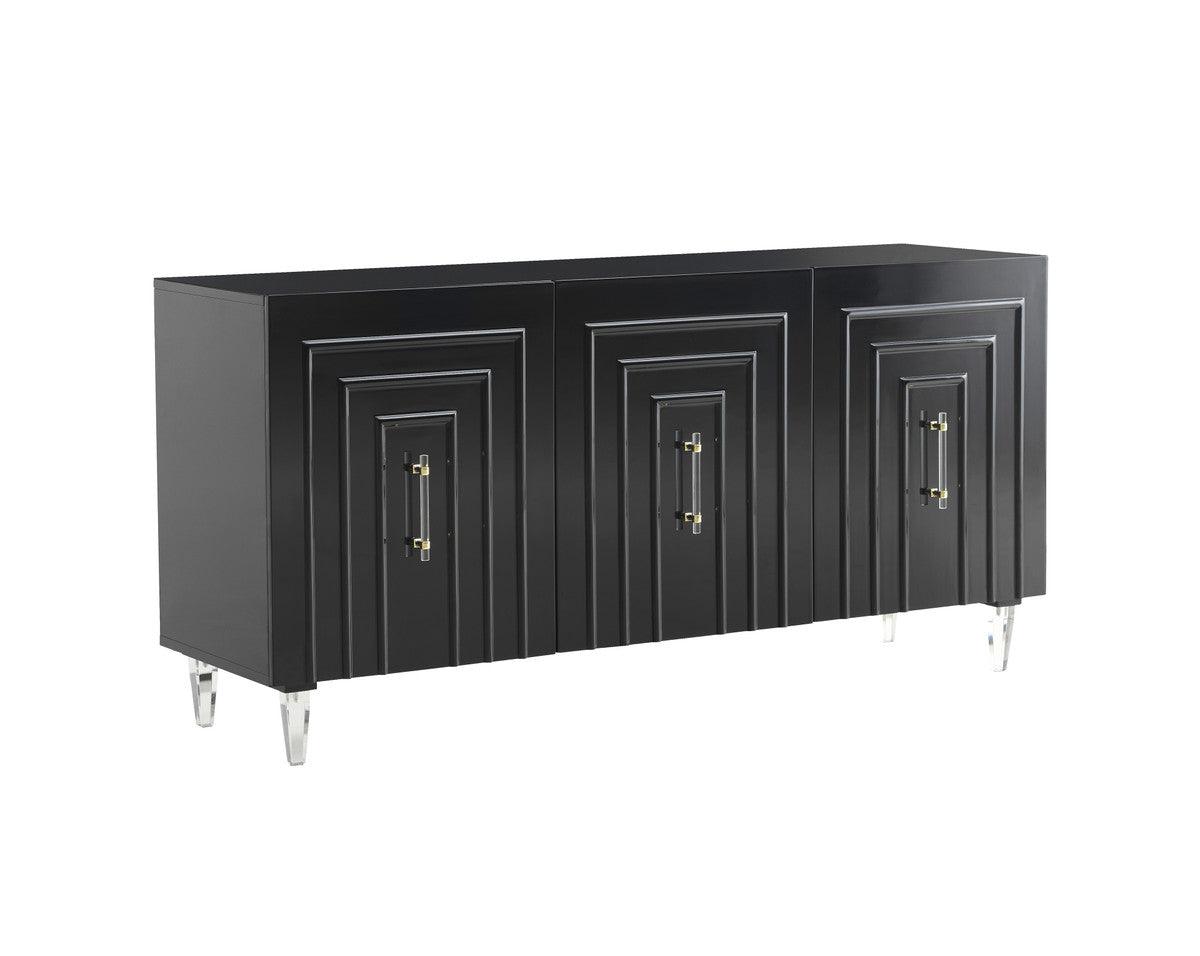 Fatum Black Lacquer Buffet - Euro Living Furniture