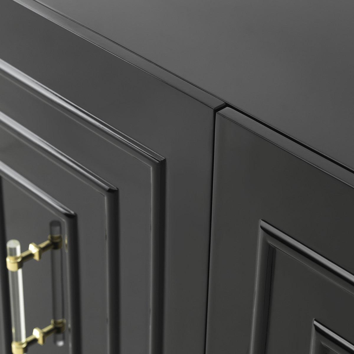 Fatum Black Lacquer Buffet - Euro Living Furniture