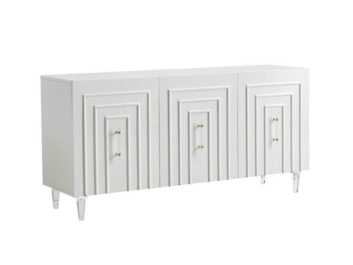 Fatum White Lacquer Buffet - Euro Living Furniture