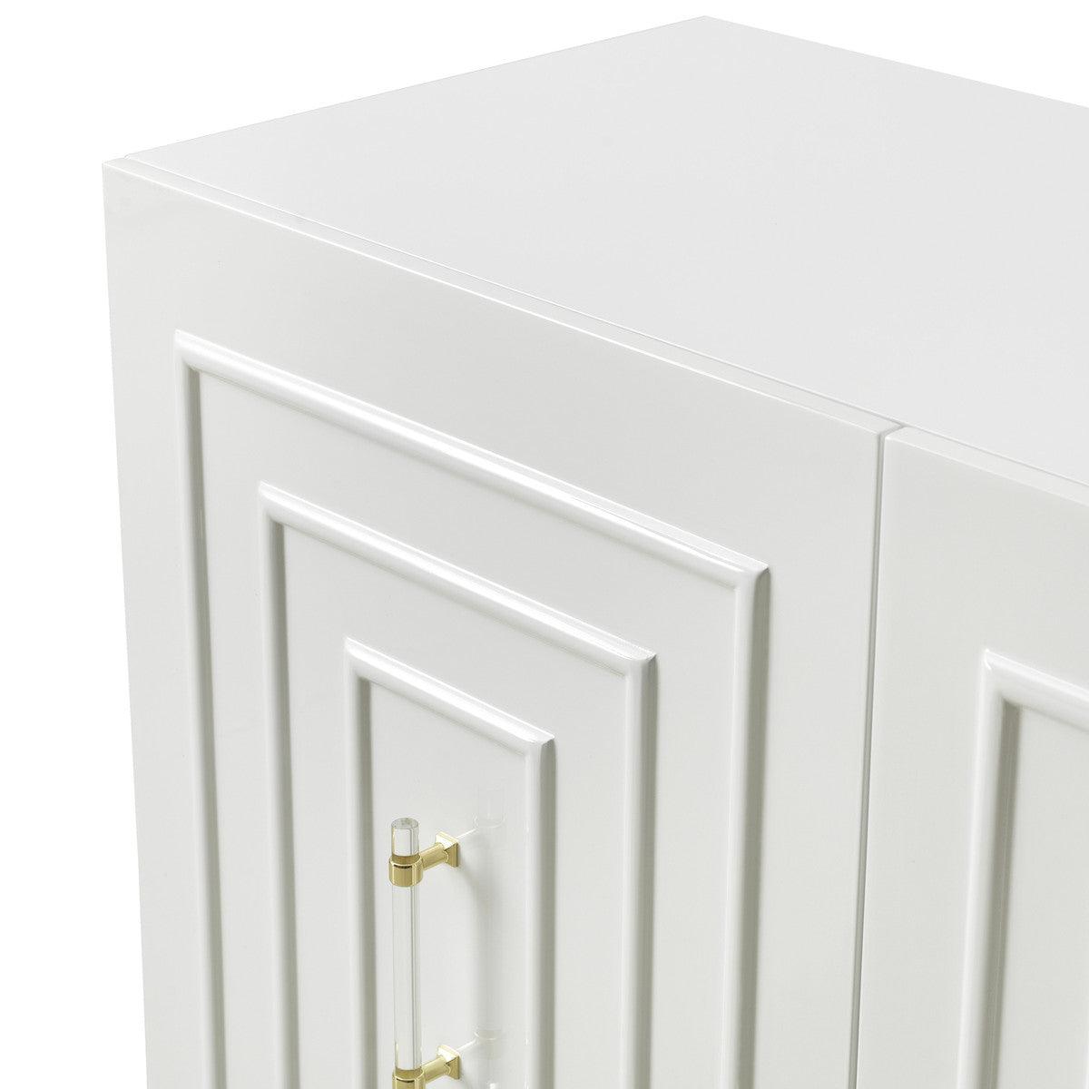 Fatum White Lacquer Buffet - Euro Living Furniture
