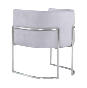 Geraldine Grey Velvet Dining Chair - Euro Living Furniture