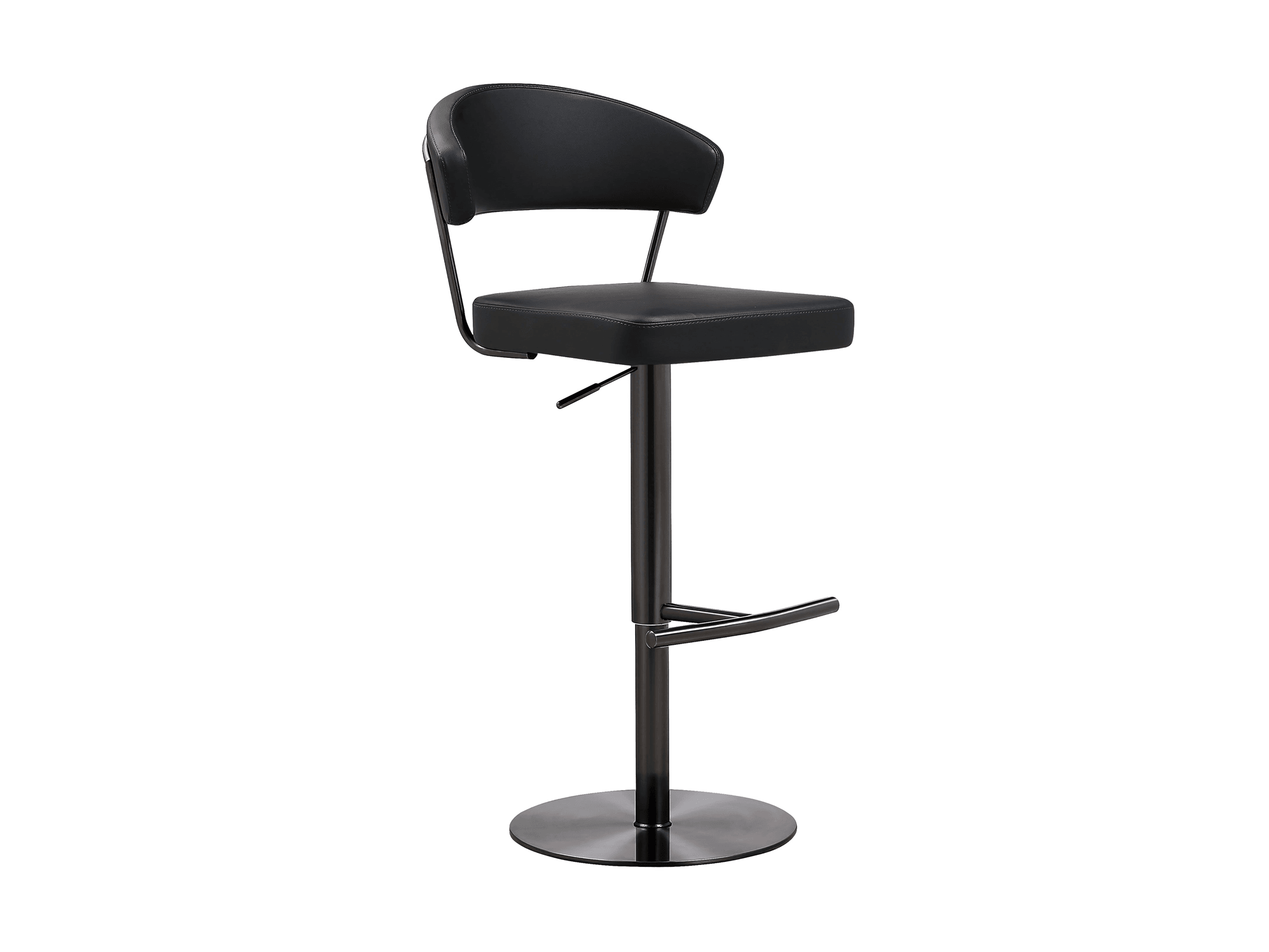 Loreto Black Stool - Euro Living Furniture