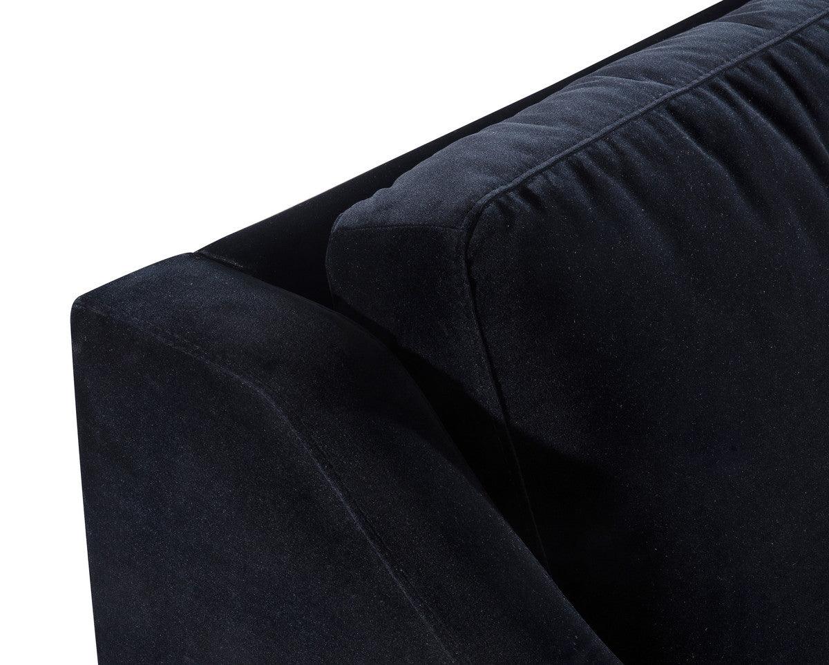 Misha Black Velvet Sofa - Euro Living Furniture