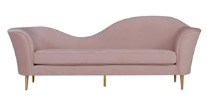 Plymouth Blush Velvet Sofa - Euro Living Furniture