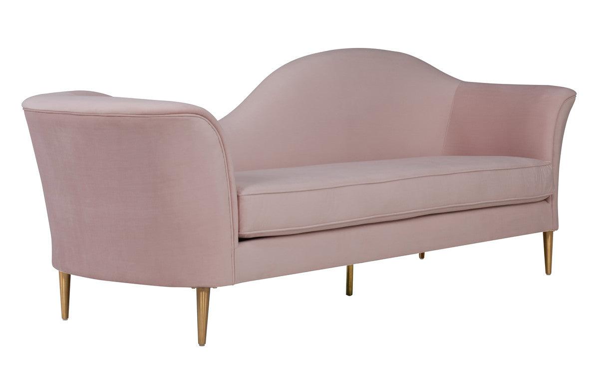 Plymouth Blush Velvet Sofa - Euro Living Furniture