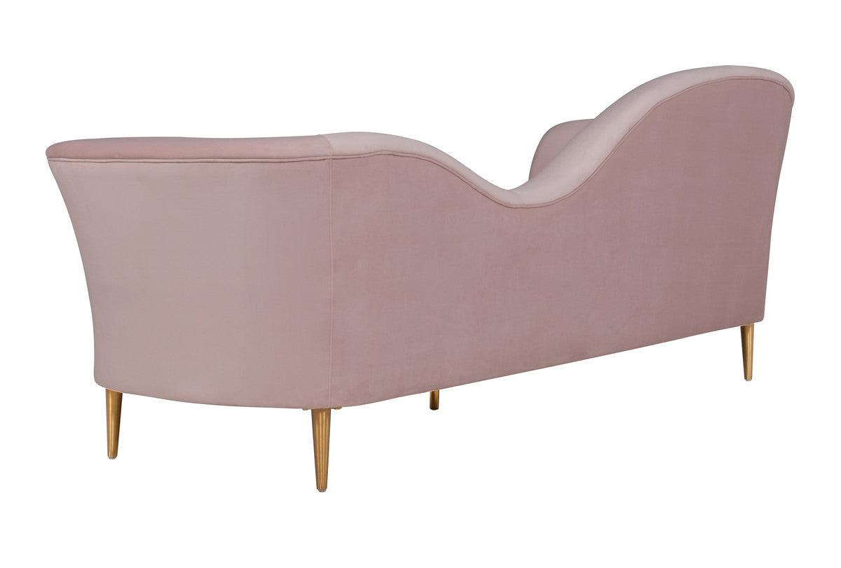 Plymouth Blush Velvet Sofa - Euro Living Furniture