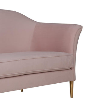 Plymouth Blush Velvet Sofa - Euro Living Furniture