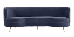 Flay Dark Grey Velvet Sofa - Euro Living Furniture