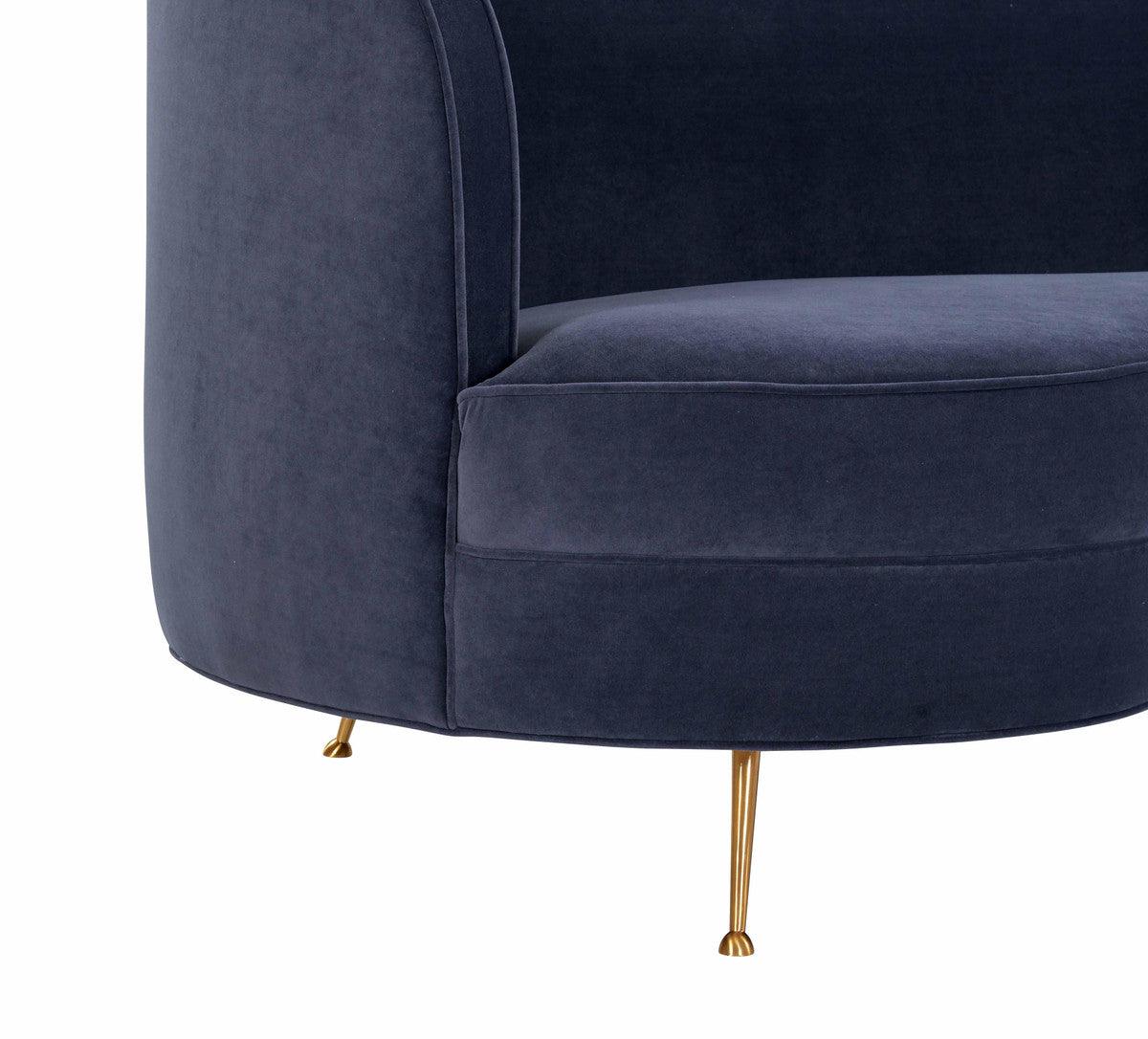 Flay Dark Grey Velvet Sofa - Euro Living Furniture