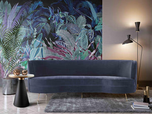 Flay Dark Grey Velvet Sofa - Euro Living Furniture