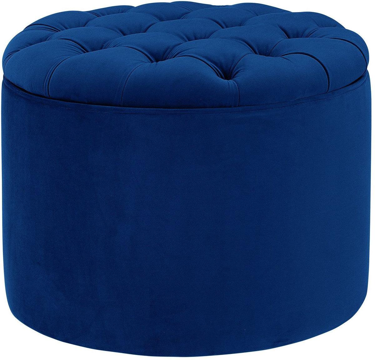 Rani Velvet storage Ottoman - Euro Living Furniture