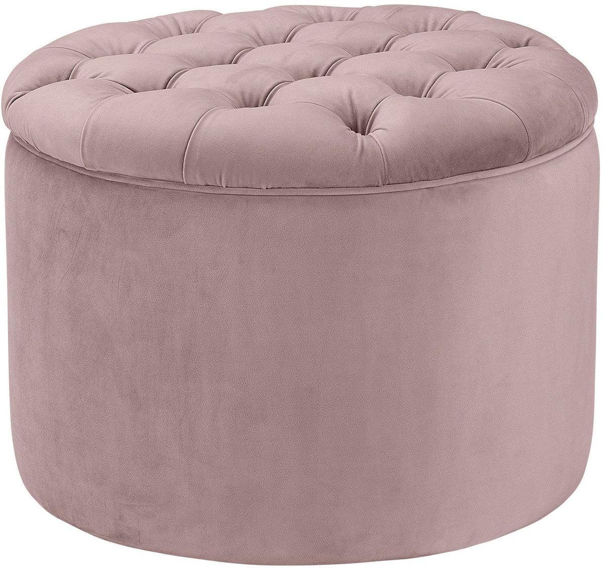 Rani Velvet storage Ottoman - Euro Living Furniture