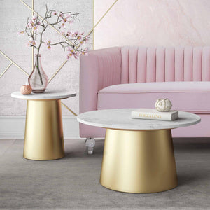Blake Marble Cocktail Table - Euro Living Furniture