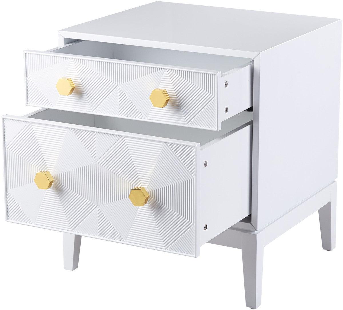 Milo Lacquer Side Table - Euro Living Furniture