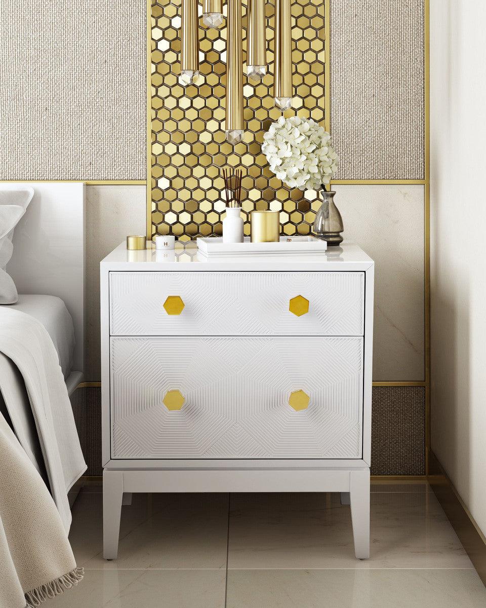 Milo Lacquer Side Table - Euro Living Furniture