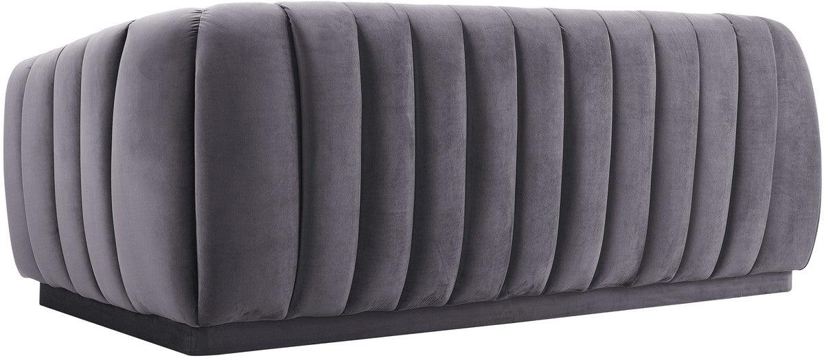 Arnold Grey Velvet Sofa - Euro Living Furniture