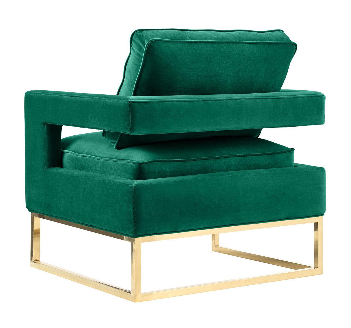 Annabelle Green Velvet Chair - Euro Living Furniture