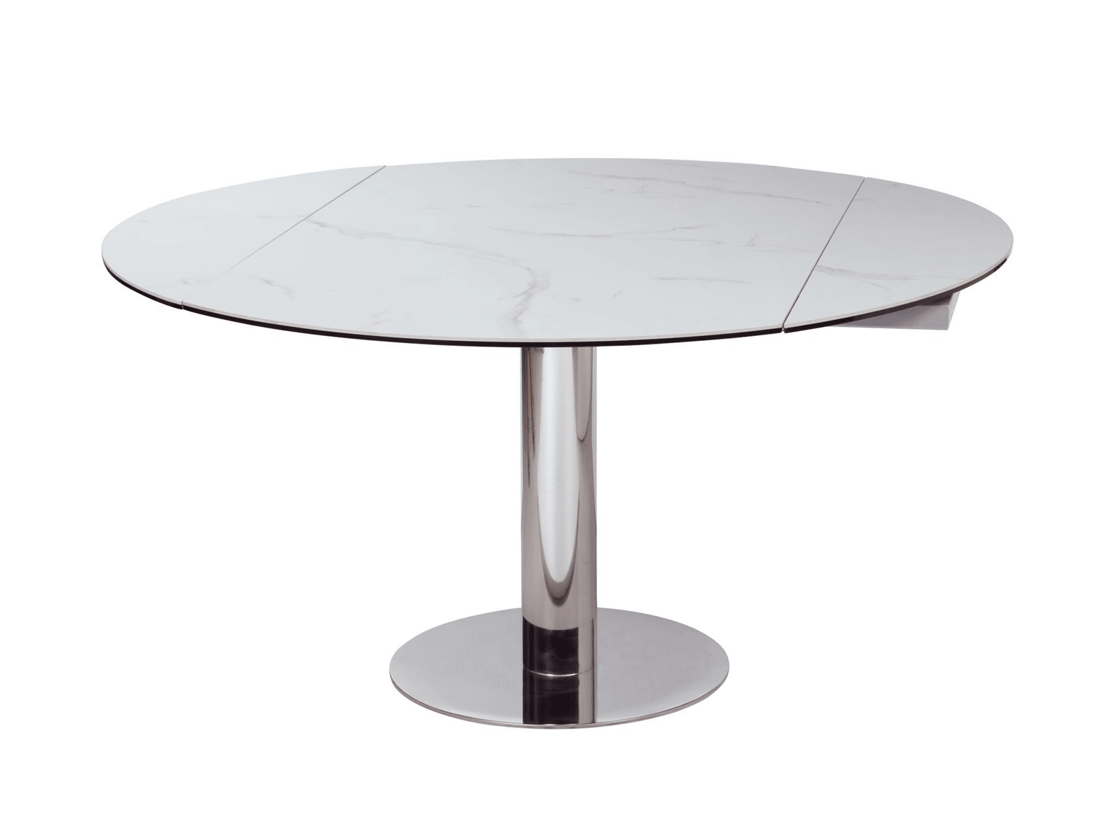 Lola 78 Oval Wood Top Dining Table in White - Euro Living Furniture