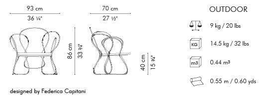 TRAME ARMCHAIR - Euro Living Furniture