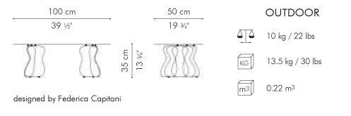 TRAME COFFEE TABLE - Euro Living Furniture