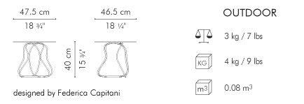 TRAME END TABLE - Euro Living Furniture