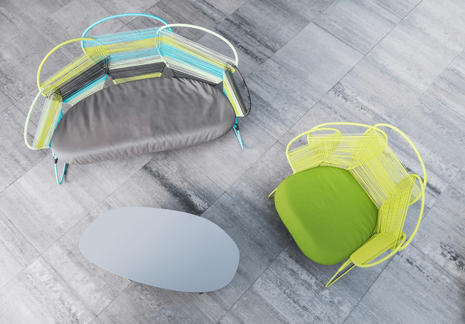 TRAME COFFEE TABLE - Euro Living Furniture